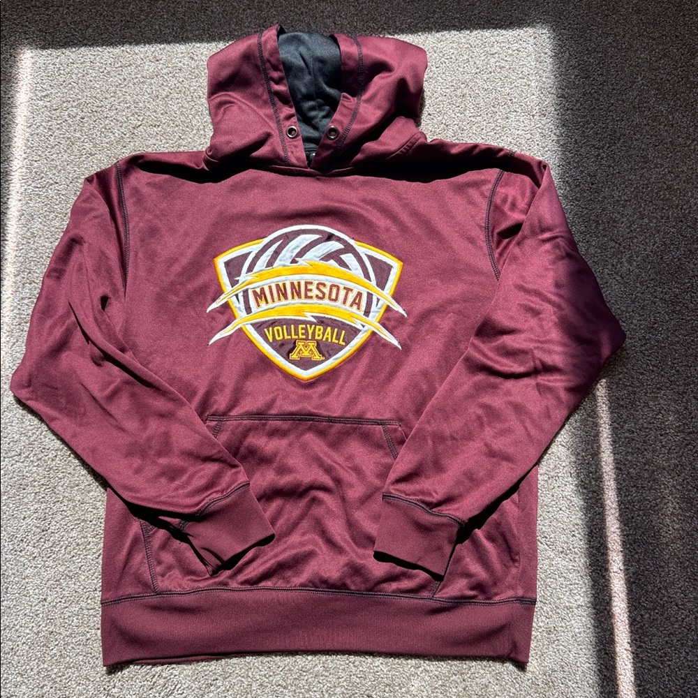 Maroon Minnesota Volleyball Hoodie